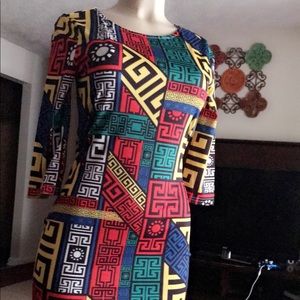 Graffiti print dress